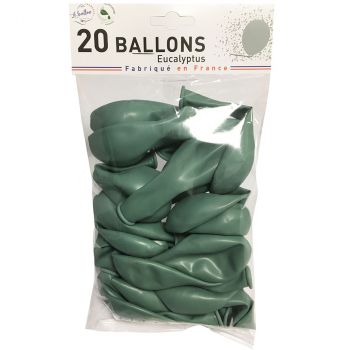 Mini ballons opaque eucalyptus x25