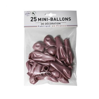 Mini ballons opaque rose gold x25