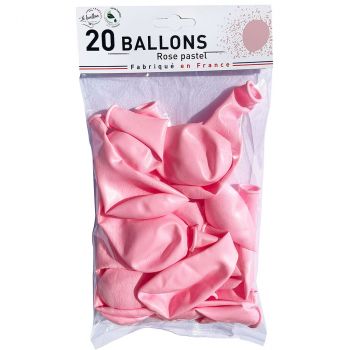Mini ballons opaque rose pastel x25