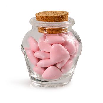 Mini pot jar en verre et bouchon liège 5cm