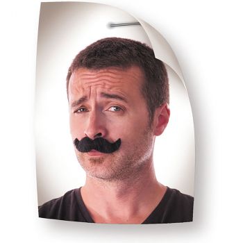 Moustache classique noir