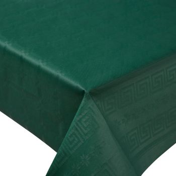 Nappe damassée vert sapin 6m