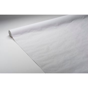 Nappe de table papier gaufrée blanche 1.18x20m