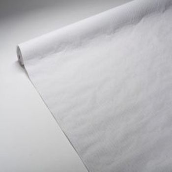 Nappe de table papier gaufrée blanche 1.18x20m