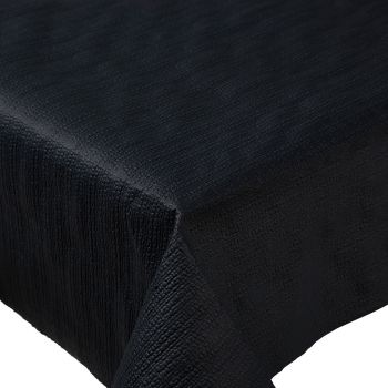 Nappe gauffrée noire 20m