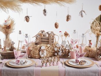 Table Pâques Rose
