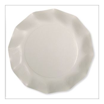 Petite assiette carton forme fleur x20