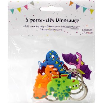 Porte clef dinosaures pour pinata x5