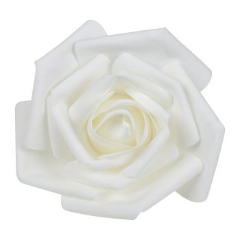 Rose géante 30cm blanc