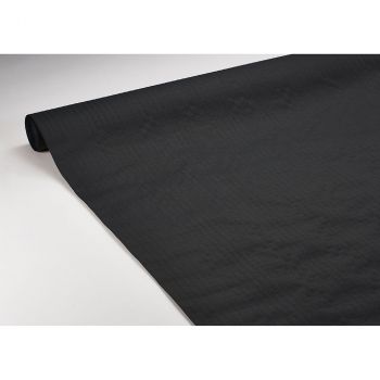 Rouleau de nappe papier gaufré noire 20m