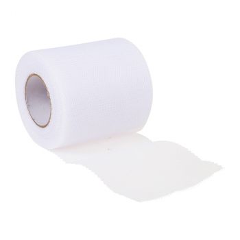 Rouleau tulle 8cmx20m blanc