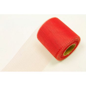 Rouleau tulle 8cmx20m rouge