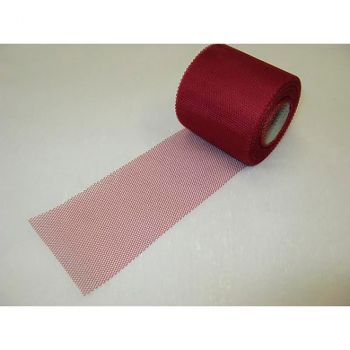 Rouleau tulle uni 8cmx20m bordeaux