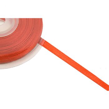 Ruban satin 6mmx25m rouge