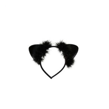 Serre-tête chat noir