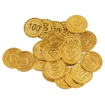 Set 24 pièces de monnaie pirate