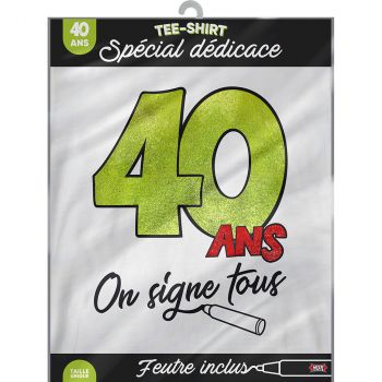 T-shirt on signe 40ans