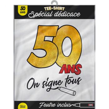 T-shirt on signe 50ans