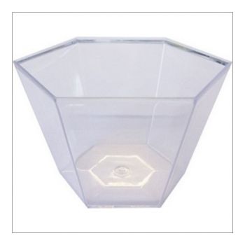 Verrines hexagonales réutilisables X16 9cl