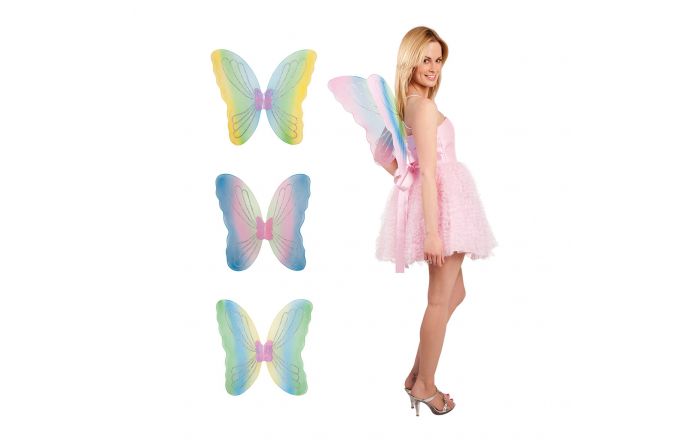 TTBAODAN Ailes De Papillon Adulte Cape,Deguisement Adulte Femme,3 Pièces Ailes De Fée Adulte