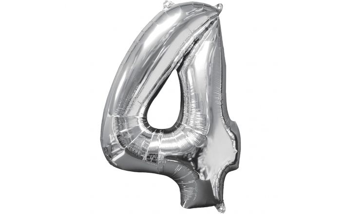 Ballon aluminium chiffre noir 66 cm - Vegaooparty