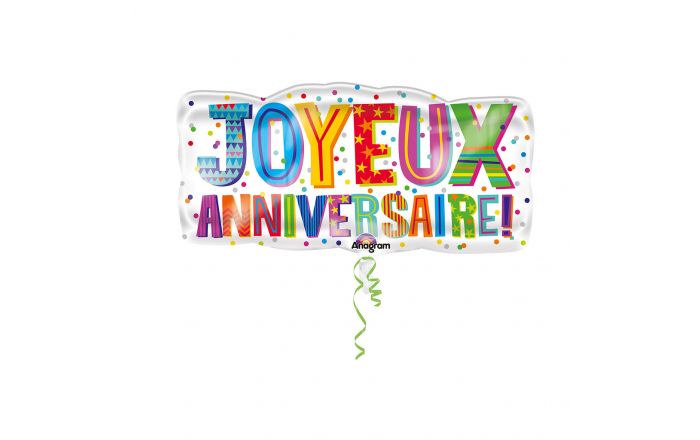 Ballon Aluminium Joyeux Anniversaire cm
