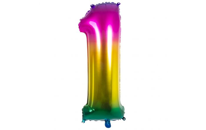 Ballon aluminium multicolore 86 cm : Deguise-toi, achat de Decoration /  Animation