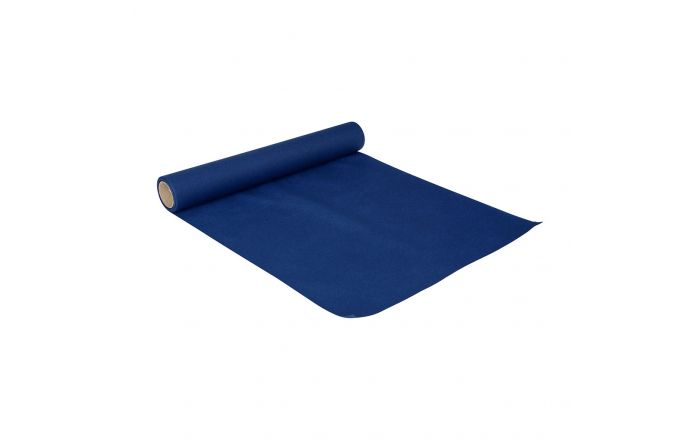 Chemin de table bleu 4.8m