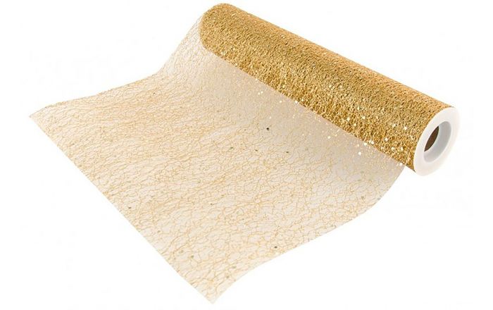Chemin De Table Glitter Dore 30cmx5m