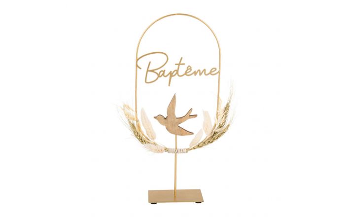 DECORATION BAPTEME SUR SOCLE