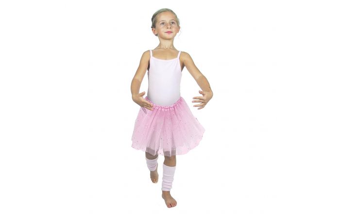 Déguisement fille tutu de fée rose avec étoiles 6/8 ans