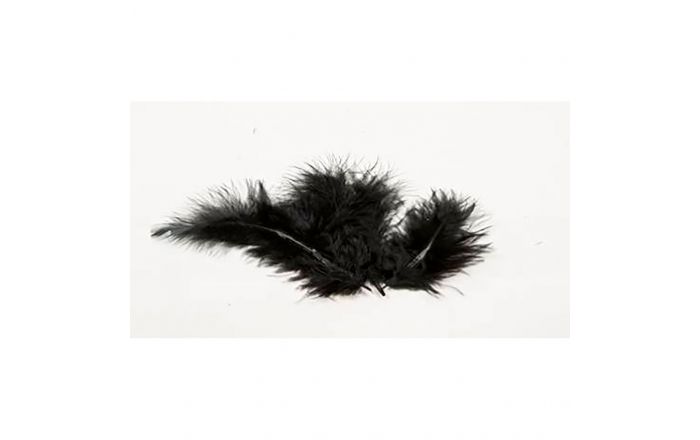 Lot De 300 Plumes Décoratives Noires 8-12 Cm - Plumes Naturelles Pour DIY, Mariage, Costumes, Décoration - 10