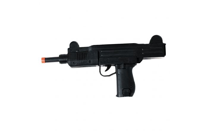 Pistolet automatique sonore plastique noir-21cm