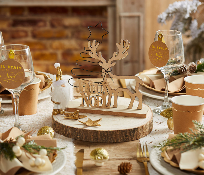 Deco de table de Noel pour couverts (Blog Zôdio)